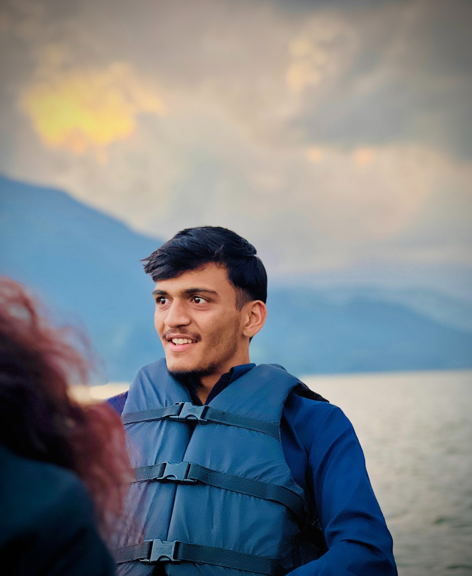 Vivaan Bhatt enjoying Phewa Lake, Pokhara
