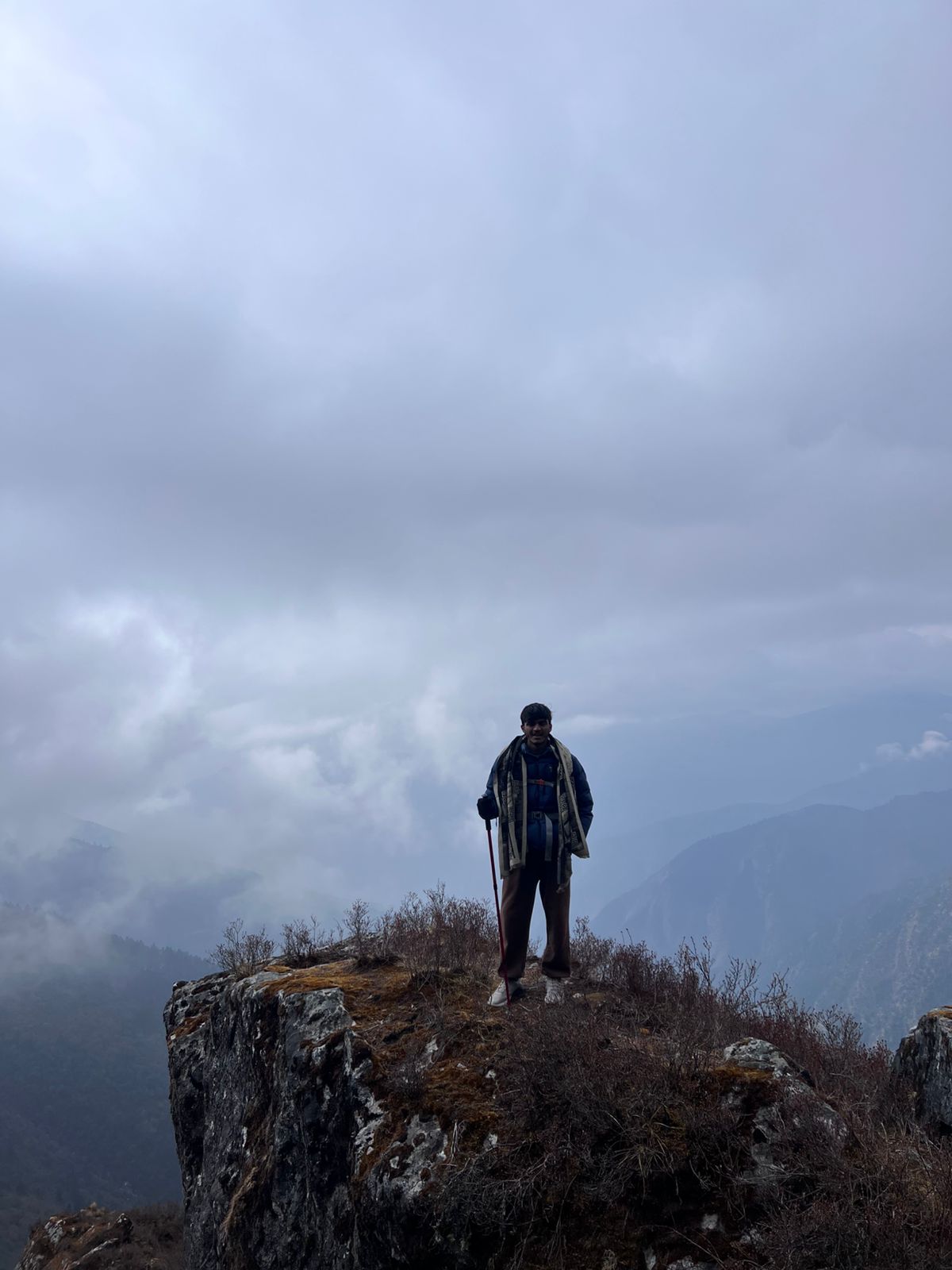 Vivaan Bhatt during Panch Pokhari Trek