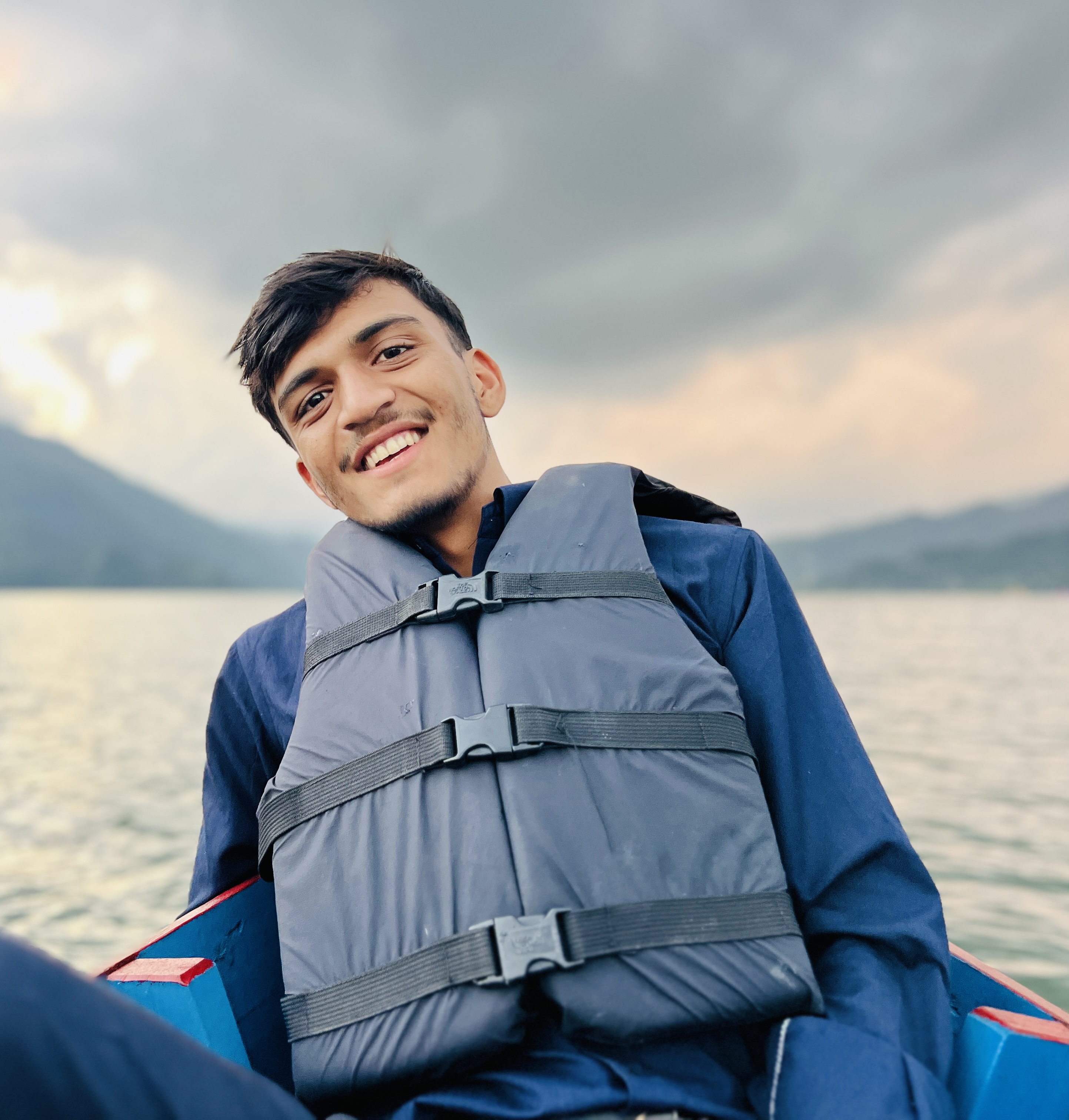 Vivaan Bhatt at Phewa Lake, Pokhara
